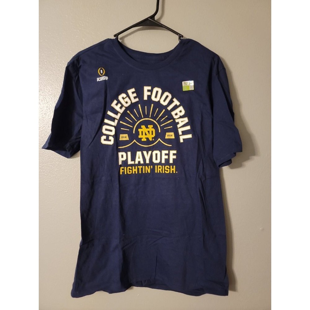 Nike Athletic Cut College Football Playoff T Shirt 2018/2019 Notre Dame Size L
